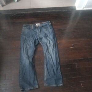 Levis Signature Gold Jeans Blue Mens Relaxed Fit Size 34x29 Causal Comfort